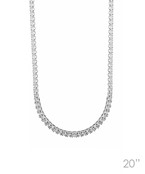  CZ  5mm Tennis Necklace
