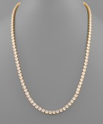  CZ 5mm Tennis Necklace