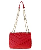  Chevron Quilted Handbag