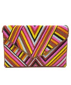  Geometric Pattern Beaded Clutch