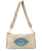  Rhinestone Evil Eye Shoulder Bag