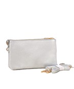  Solid Color 3 Compartment Crossbody