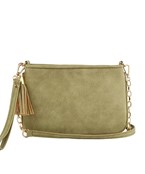  Solid Wristlet Crossbody