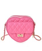  Quilted Heart Shape Crossbody
