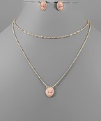  Cameo Oval Necklace