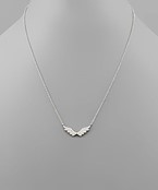  CZ Angel Wings Necklace