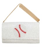 Beaded Baseball Clutch