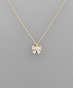  Baguette Ribbon Necklace