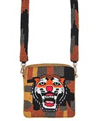  Roaring TIGER Beaded Box Crossbody