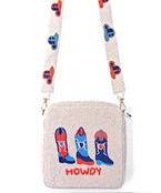 HOWDY Boots Beaded Box Crossbody