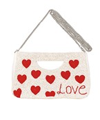  Beaded Heart Bag