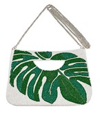  Beaded Leaf Handbag