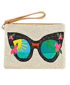 Beaded Sunglasses Wristlet Bag 