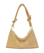 Rhinestone Slouch Shoulder Bag