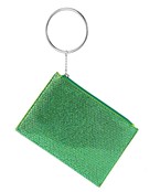  Rhinestone Clutch with Ring Wristlet