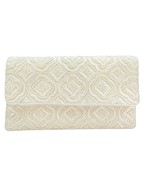  Multi Quatrefoil Beaded Clutch