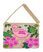  Beaded Flamingo Bag