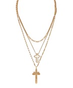  Cross Pendant Necklace Set
