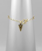  Arrowhead Charm Chain Bracelet