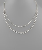  2 Row Pearl Necklace