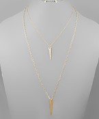  2 Layer Triangle Necklace