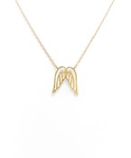  Cutout Wing Pendant Necklace