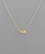  CZ Wing Pendant Necklace
