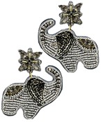  Jewel Top Elephant Earrings