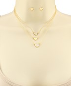  3 Layer Heart Choker