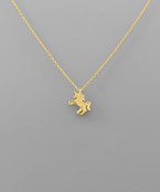  Brass Unicorn Necklace
