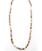  Stone & Metal Beads Necklace
