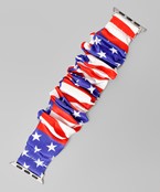  USA Flag Fabric Smartwatch Band