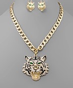  Growling Tiger Chain Necklace
