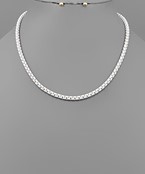  Color Box Chain Necklace