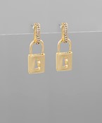  Lock Earrings