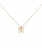  Butterfly Cut Out Charm Necklace