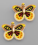  Beaded Butterfly Earrings