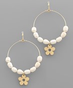  Pearl & Flower Earrings