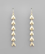  Arrow Head Linked Earrings
