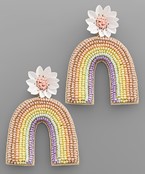  Arch Beads Flower Earrings