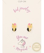  Epoxy Ice Cream Cone Kids Earrings