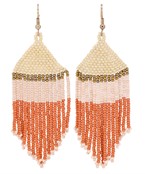  Seed Bead Tassel Earrings