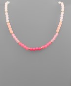  Round Bead Color Necklace