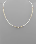  Glass Beads Pearl Necklace