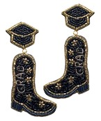  Graduation Cap & Boots Earrings