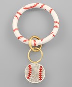  Baseball Theme Keychain Bracelet