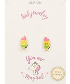  Epoxy Ice Cream Bar Kids Earrings