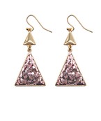  Glitter Triangle Dangle Earrings
