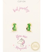  Epoxy Dinosaur Kids Earrings