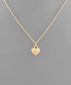  Heart Lock Pendant Necklace